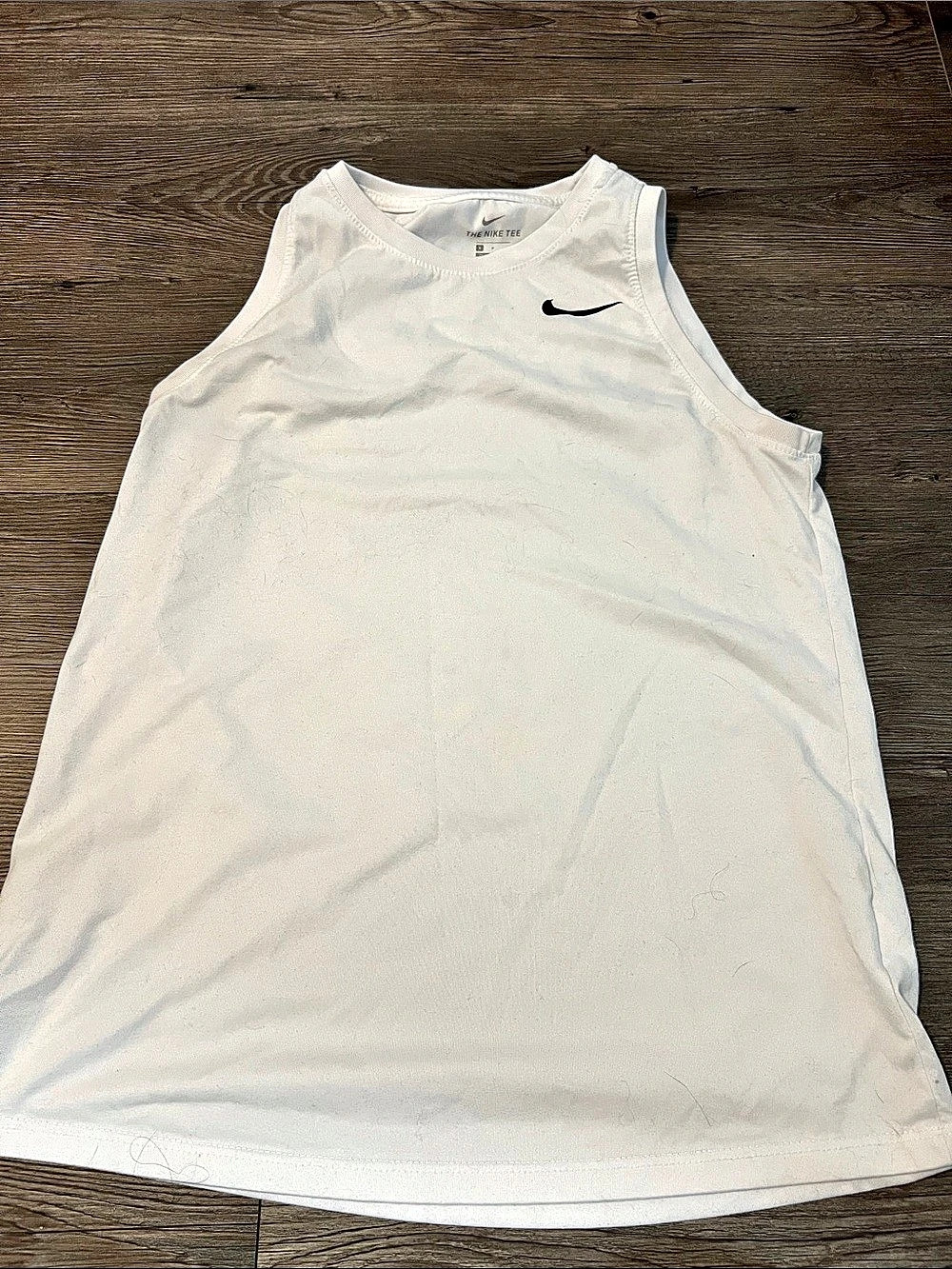 Nike The Nike Tee Dri-Fit tank top Dri-FIT Tank Top in White Size Small Like New